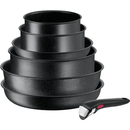 Tefal Ingenio Black Stone 7-delige set - inductie
