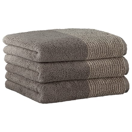 Cawoe Handdoek Luxury Home Two-Tone Een maat, 50x100 Set van 3