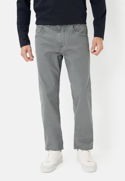camel active Relaxed Fit 5-Pocket Broek - Maat menswear-38/32 - Stormblauw