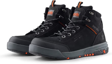 Scruffs Werkschoenen - Zwart - Aluminium neus - Nubuck leer - Maat 47