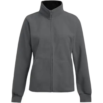 Promodoro Women´s Double Fleece Jacket E7985 - Light Grey (Solid)/Black - M