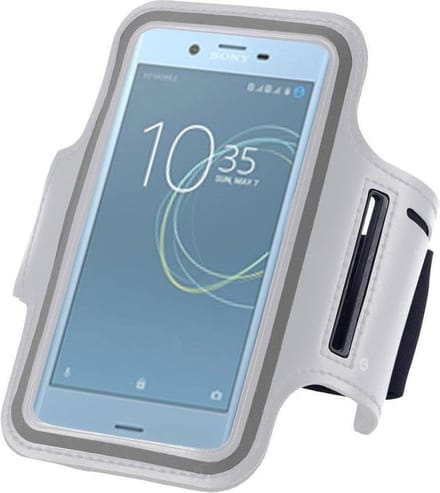 Geschikt voor Sony Xperia XA1 Sportband Hardloop armband Wit
