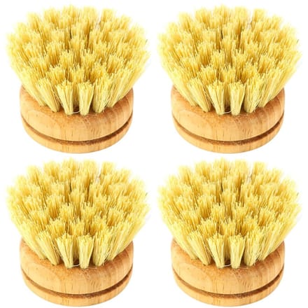 Dailygoods- Afwasborstel Hout - 4 Stuks - Keukenborstel - Vaatborstel