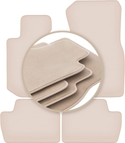 PREMIUM beige vloermatten voor: BMW 2 G42 Coupé 2021-2022