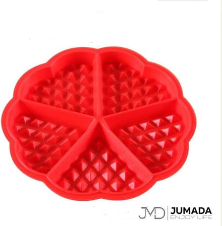 Jumada's Wafelvorm - Wafelijzer - Siliconen Bakvorm - Wafel Mal - Hartjes