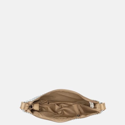 Enrico Benetti Raffia Banana crossbody tas lichtblauw