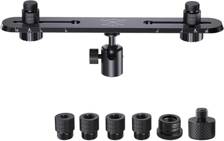Microfoonstandaard Adapter - Dunne Standaard - Muziek Opnemen - Platte Basis - 300 gram - Gepolijst
