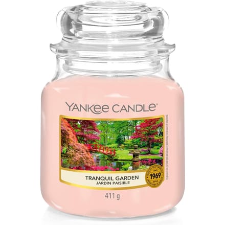 Yankee Candle Original Medium Jar Geurkaars Rustige Tuin, 411g