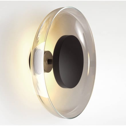 MARSET Aura LED wandlamp, Ø 25 cm, rookgrijs
