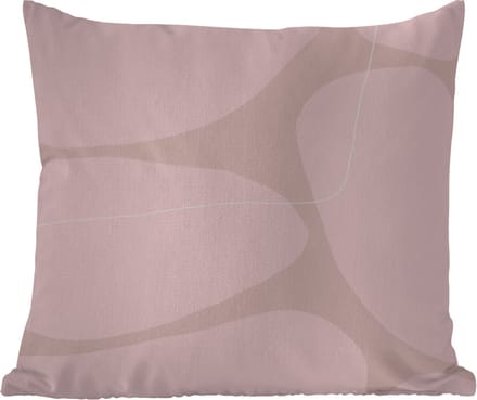 Buitenkussen - Roze - Geometrische vormen - Abstract - 45x45 cm - Weerbestendig