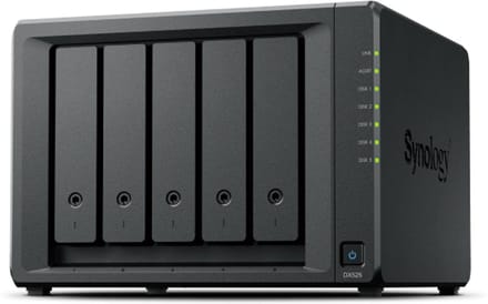 Synology DX525 disk array Desktop Zwart