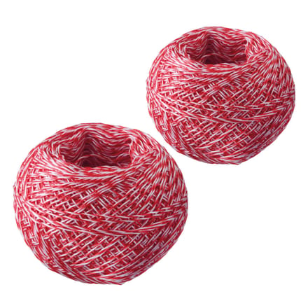 Westmark Keukentouw/rolladetouw, 2 stuks, speciaal garen, polyester, lengte: 60 m, rood/wit, 15192260