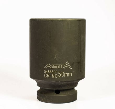 zeskant krachtdop 50 mm - 1 duims aansluiting - slagdop - impact dop - rateldop - dop - asta