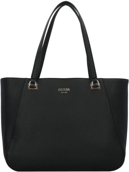 GUESS schoudertas shopper met laptopvak Calebra Tote Black zwart