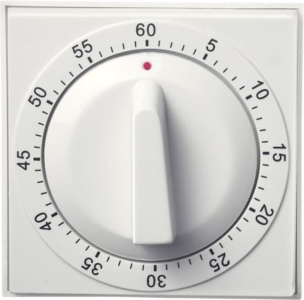 Westmark Timer, Mechanisch, Voor 60 min, Retro-look, Kunststof, Retro, Wit/zwart, 10982260
