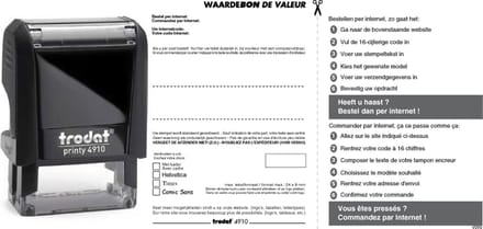 Trodat Printy 4910 met waardebon