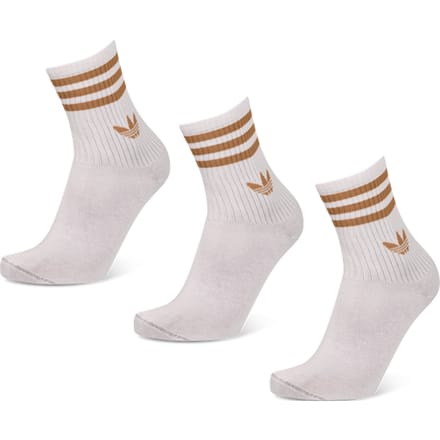 Adidas Mid Cut Crew 3 Pack Sokken Unisex - Wit - Maat 40-42