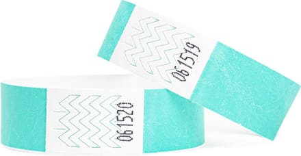 200 Polsbandjes, Tyvek Aqua