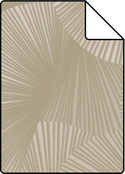 Proefstaal Origin Wallcoverings behang grafisch 3D motief taupe - 26.5 x 21 cm - 348043-S
