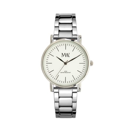 MW Flat Sports Metal watch Silver