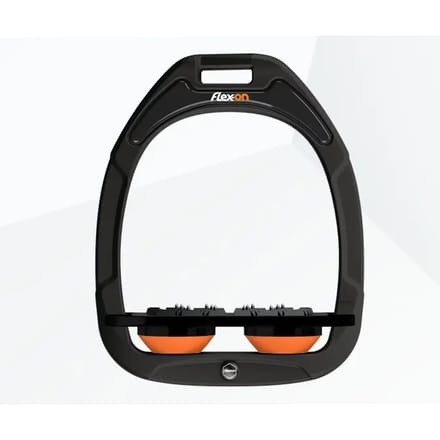 Plat Ultra Grip Zwarte/Zwarte/Oranje Beugels Flex-On Green Composite