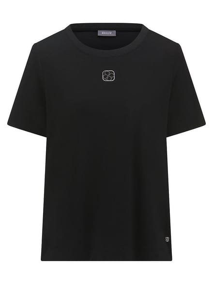 Shirt ronde hals Van BASLER zwart