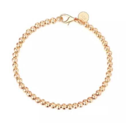Jomide Armband roségoud kralen - 20 cm - Dames