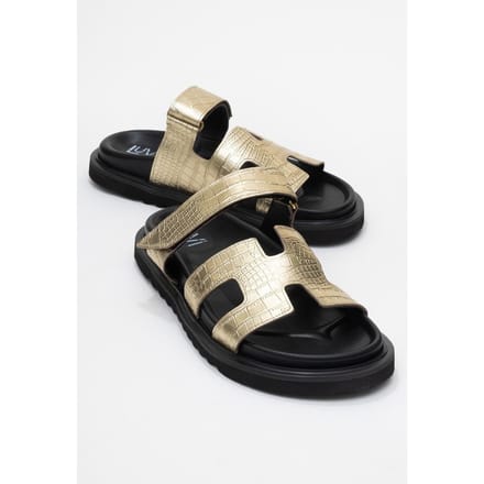 Loana Leer Slide Sandaal