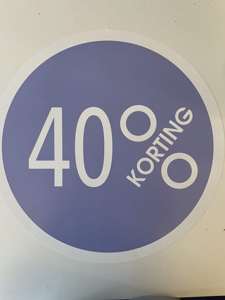 Raambiljet 40% korting Cirkel 48 cm