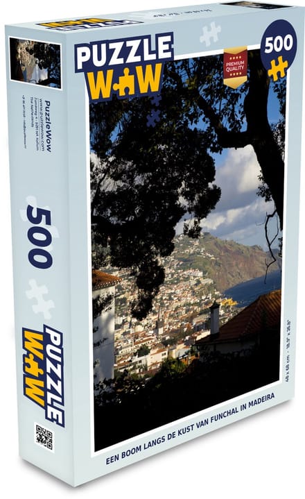 Puzzel Een boom langs de kust van Funchal in Madeira - Legpuzzel - Puzzel 500 stukjes