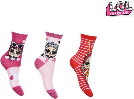 L.O.L. Surprise sokken - 3 paar - pack 2 -maat 23/26