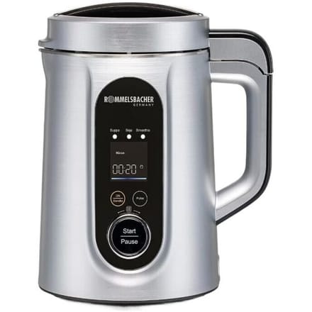 Rommelsbacher Vera SVD 1400 – Groentedrank- en soepmaker – 9 programma's - RVS binnenpan met mes en bel - 1,3 liter capaciteit - 1400 W