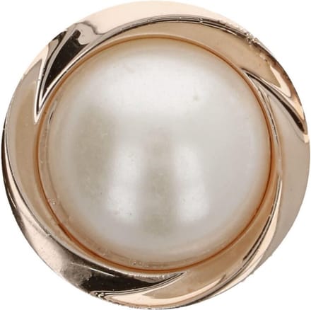 Knoop Kunststof - Parel - 21 mm - 10 stuks - Button - Achtersteekknoop - Zilver