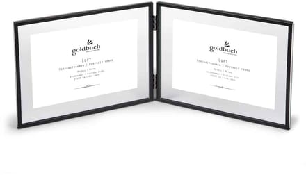 Goldbuch - Dubbele Fotolijst Loft – 2* 15x10 cm – Zwart