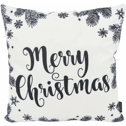 Gek op kussens! Sierkussen black/white christmas | 45 x 45 cm | katoen/polyester