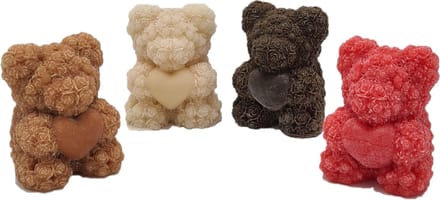 Deco4yourhome® - Amberblokjes - Set van 4 - Beertjes - Geurblokjes