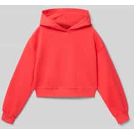 Loose fit hoodie van katoenmix