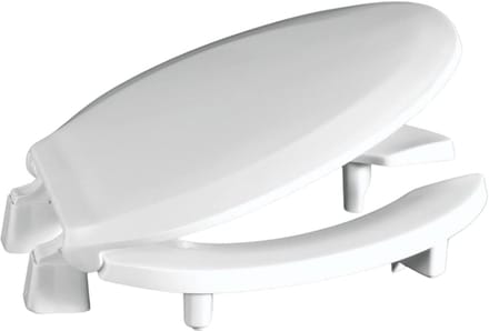Toiletbril - Zitting Deksel - Badkamer Vernieuwen - Extra Zwaar - Langwerpig - Gebroken Wit