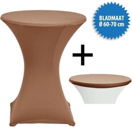 Cover Up Statafelrok Stretch - Ø60-70cm - Incl. Topcover - Duin