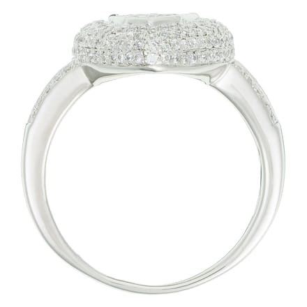 Orphelia ZR-3523/52 - Ring Pearshape - Micro Pavé Zirconium - 925 Zilver - Maat 52