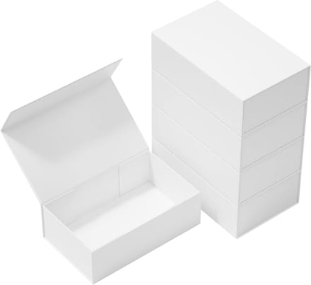 Geschenkdozen Wit - Cadeaudozen Luxe - Presenteren Geschenken - Magnetische Sluiting - 30x15x10 cm