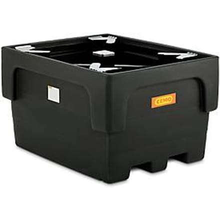 IBC-lekbak, polyetheen, 1100 l, 1500 kg, inrijvakken