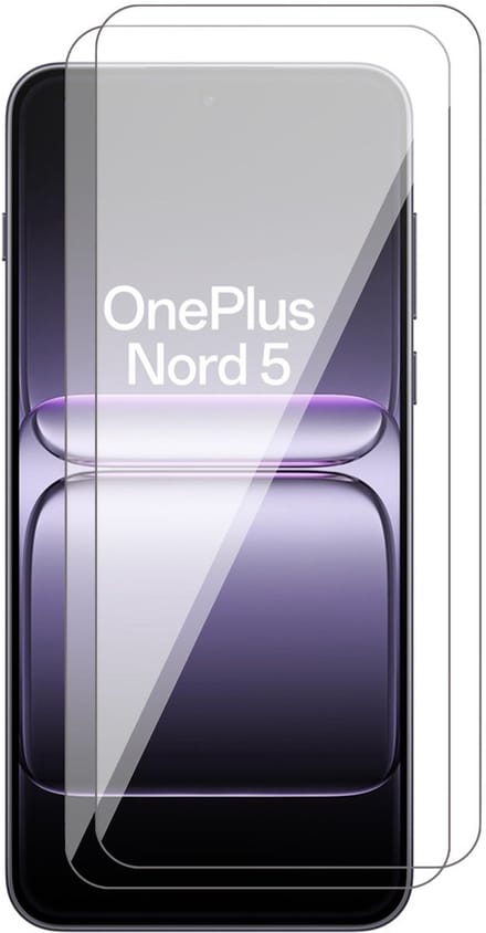 Screenprotector geschikt voor OnePlus Nord 5 - 2x Glas Screen Protector