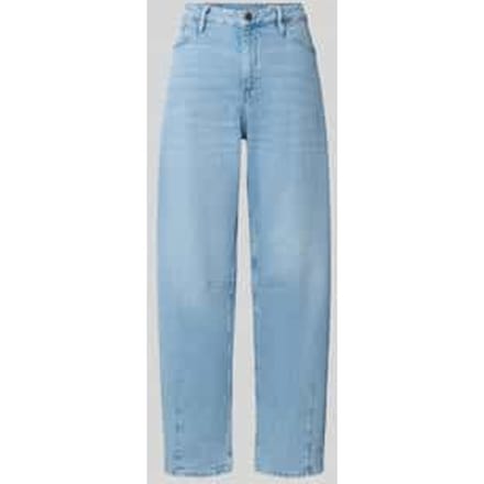 Regular fit barrel jeans van katoenmix
