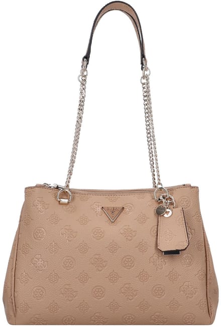GUESS Schoudertas Cresidia Status Shoulder Satchel Bag Beige
