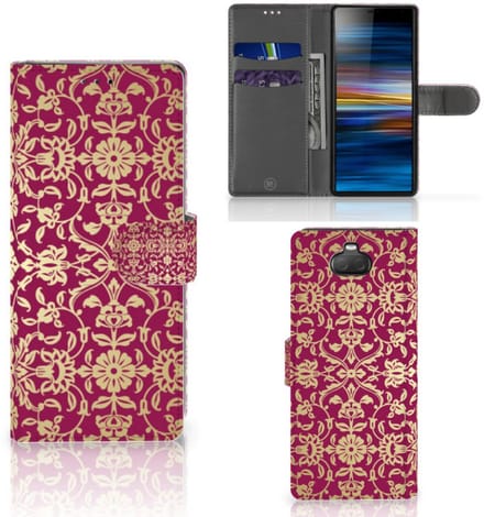 Wallet Case Sony Xperia 10 Barok Pink