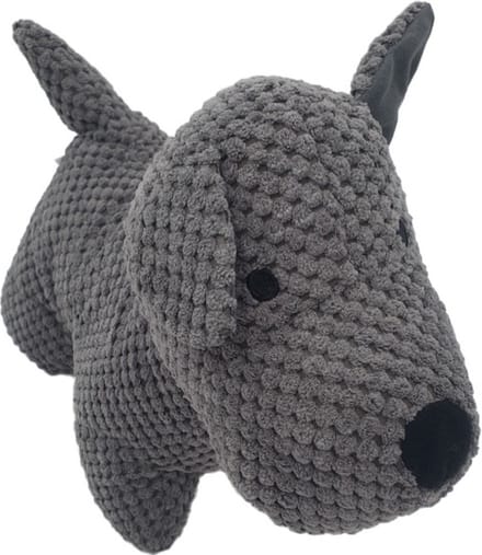 Luxe deurstopper - Hond - 1kg - Donkergrijs