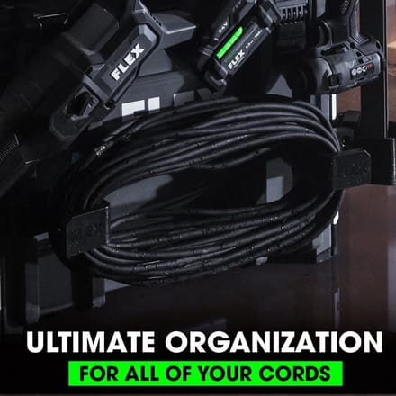 Opbergsysteem Snoerhouder - Kabel Organizer - Gereedschap Opbergen - Stack Pack Compatibel - 1 Stuk - Grijs/Zwart