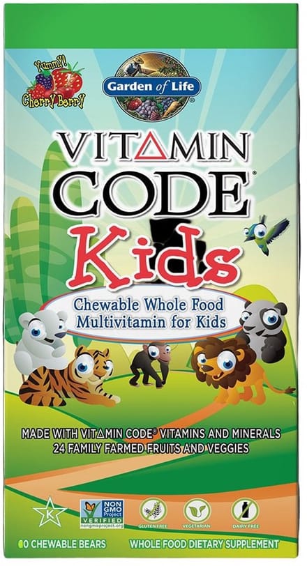 The Vitamin Code Kids – Biologische Multivitaminen voor Kinderen (30 kauwtabletten)