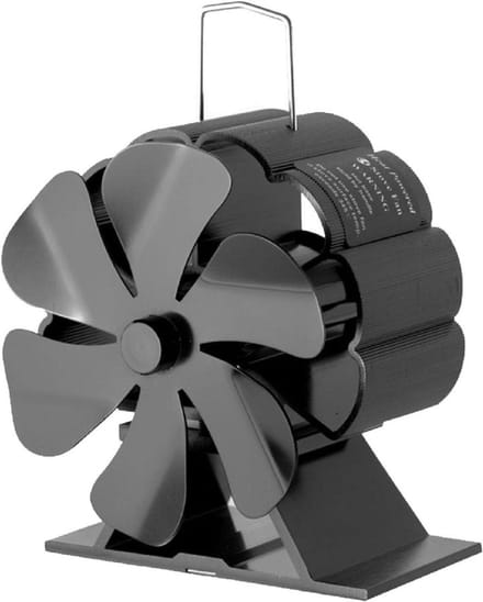 ZMR® Houtkachel Ventilator - Houtkachel - Kachelventilator - Zwart - 18cm x 14cm x 10cm